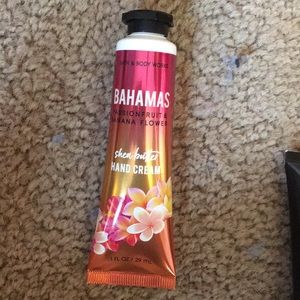 Bath and bodyworks hand cream.